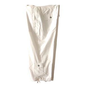 SO Blue Sigrid Olsen White Capri Pants